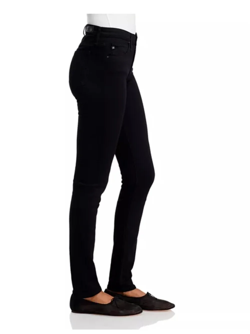 ADRIANO GOLDSCHMIED The Prima Crop Cigarette Crop Black Jeans SIZE 28